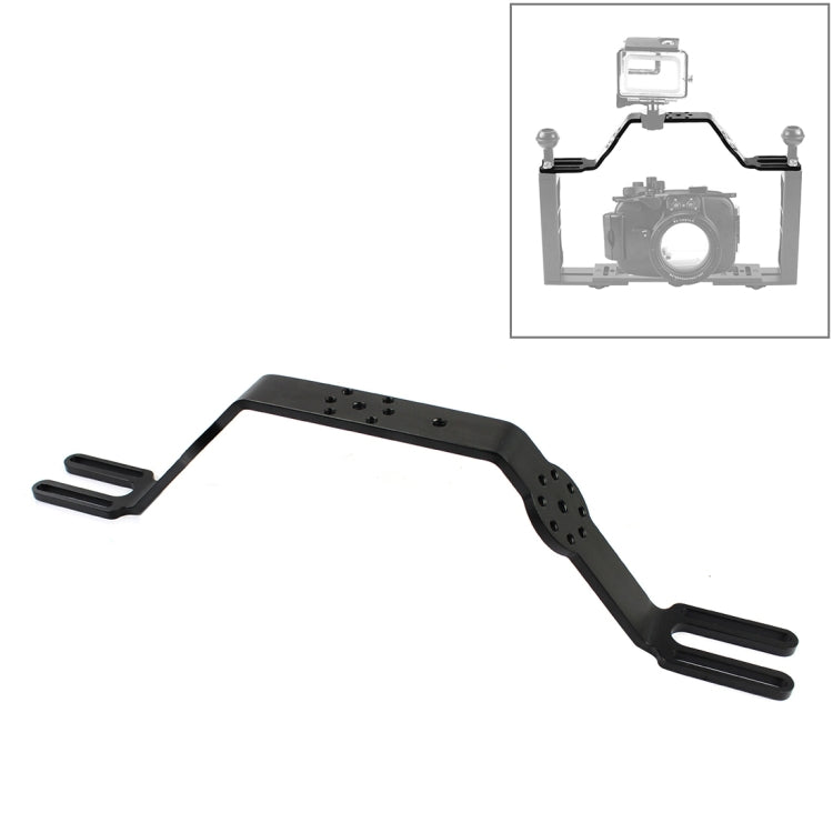 PULUZ Diving Tray Bracket Dual Handle Grip Handheld Expansion Mount System (Black) - free shipping - PMC TechLife - Order now!