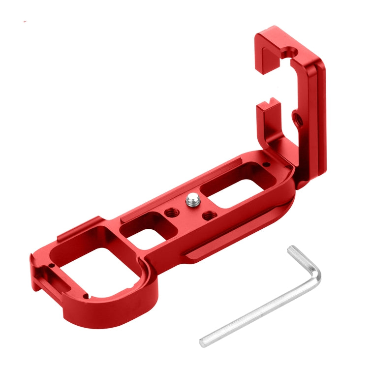 PULUZ 1/4 inch Vertical Shoot Quick Release L Plate Bracket Base Holder for Sony A7R / A7 / A7S(Red) - L-Bracket by PULUZ | Online Shopping South Africa | PMC TechLife | Buy Now Pay Later Mobicred