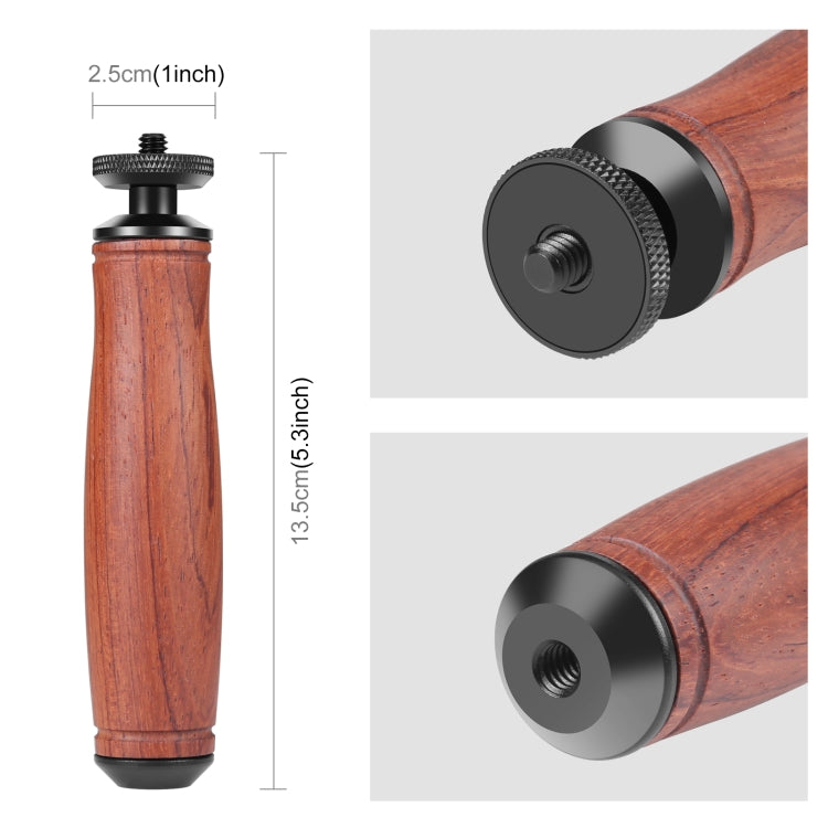 PULUZ Wooden Handle Camera Grip Stabilizer Handgrip - free shipping - PMC TechLife - Order now!