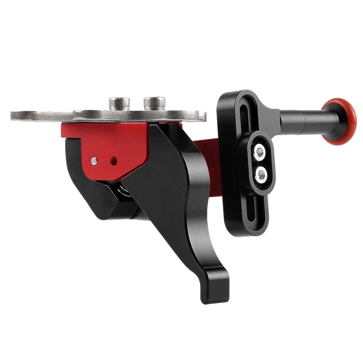 PULUZ Shutter Release Trigger Extension Adapter Lever Mount for Underwater Arm System(Black Red) - free shipping - PMC TechLife - Order now!