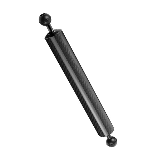 PULUZ 12.59 inch 32cm Length 40mm Diameter Dual Balls Carbon Fiber Floating Arm, Ball Diameter: 25mm, Buoyancy: 189g - Diving Accessories by PULUZ | Online Shopping South Africa | PMC Jewellery | Buy Now Pay Later Mobicred