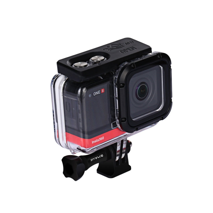 PULUZ 60m Underwater Depth Diving Case Waterproof Camera Housing for Insta360 ONE R 4K Wide-angle Edition(Transparent) - Case & Bags by PULUZ | Online Shopping South Africa | PMC Jewellery | Buy Now Pay Later Mobicred