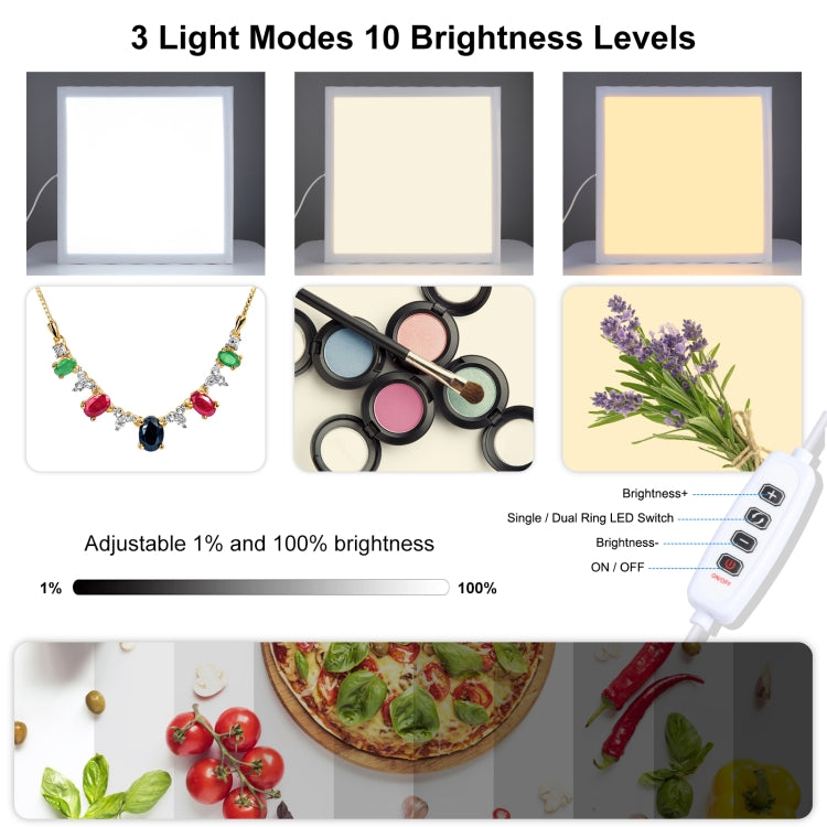 PULUZ 1000LM LED Acrylic No Polar Dimming Shadowless Light Pad with Switch for 40cm Photo Studio Box(EU Plug) - free shipping - PMC TechLife - Order now!