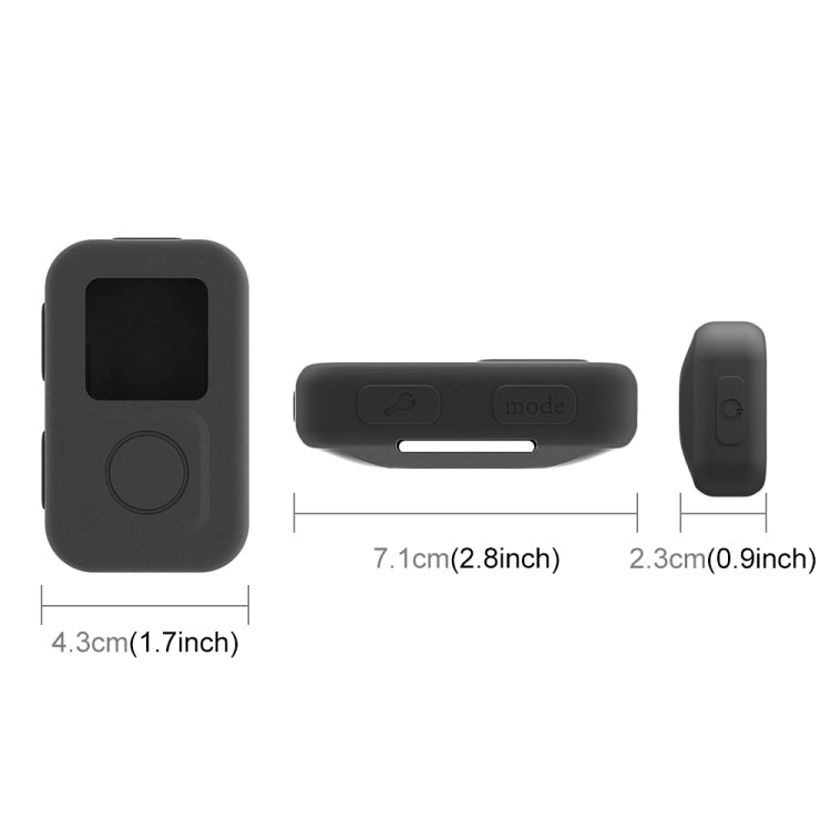 PULUZ Silicone Protective Case for GoPro HERO10 Black WiFi Remote(Black) - Silicone Cases by PULUZ | Online Shopping South Africa | PMC TechLife | Buy Now Pay Later Mobicred