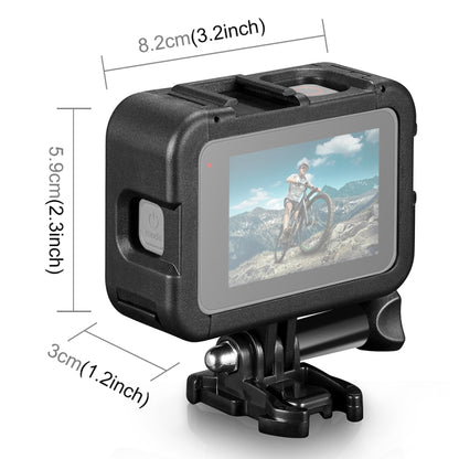 PULUZ Frame Expansion PA Cage with Side Interface Cover for GoPro HERO13 Black /12 Black /11 Black /10 Black /9 Black(Black) - Protective Frame by PULUZ | Online Shopping South Africa | PMC Jewellery | Buy Now Pay Later Mobicred