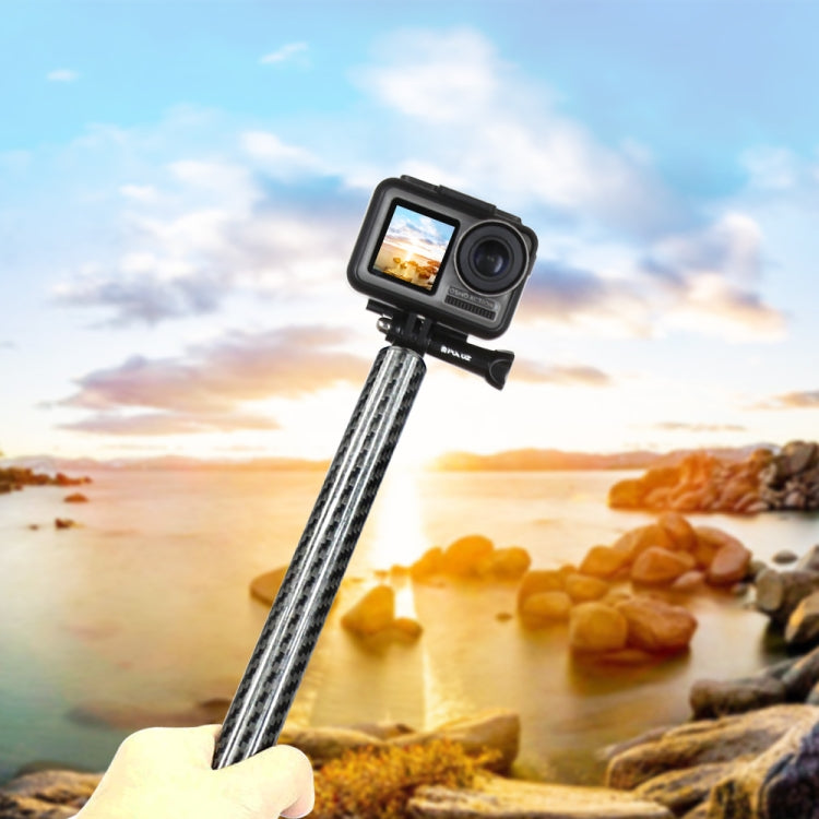 PULUZ 275mm Aluminum Alloy Carbon Fiber Floating Buoyancy Selfie-stick Extension Arm Rods for GoPro Hero12 Black / Hero11 /10 /9 /8 /7 /6 /5, Insta360 Ace / Ace Pro, DJI Osmo Action 4 and Other Action Cameras - Floating Grip & Ball by PULUZ | Online Shopping South Africa | PMC Jewellery | Buy Now Pay Later Mobicred