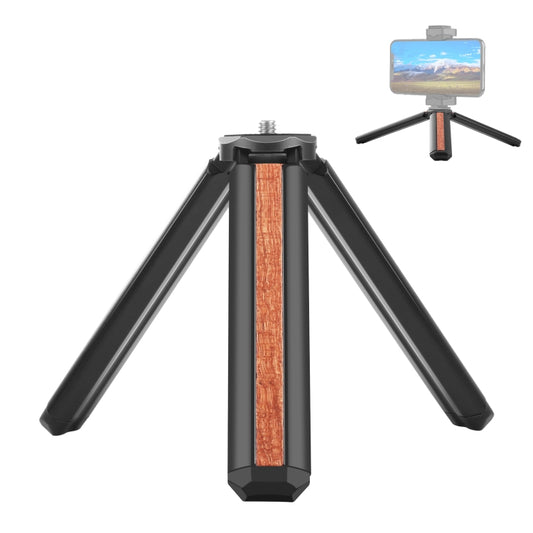 PULUZ Inlaid Wood Desktop Vlogging Live Tripod Holder (Black) - Tripods by PULUZ | Online Shopping South Africa | PMC Jewellery | Buy Now Pay Later Mobicred