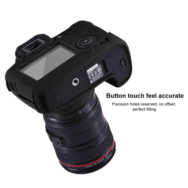PULUZ Soft Silicone Protective Case for Canon EOS 6D(Black) - Protective Case by PULUZ | Online Shopping South Africa | PMC Jewellery | Buy Now Pay Later Mobicred