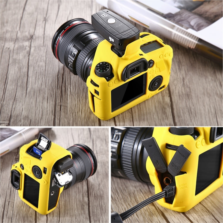 PULUZ Soft Silicone Protective Case for Canon EOS 6D(Yellow) - Protective Case by PULUZ | Online Shopping South Africa | PMC Jewellery | Buy Now Pay Later Mobicred