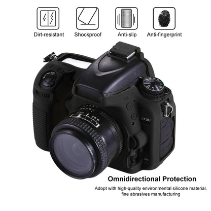 PULUZ Soft Silicone Protective Case for Nikon D750(Black) - Protective Case by PULUZ | Online Shopping South Africa | PMC Jewellery | Buy Now Pay Later Mobicred