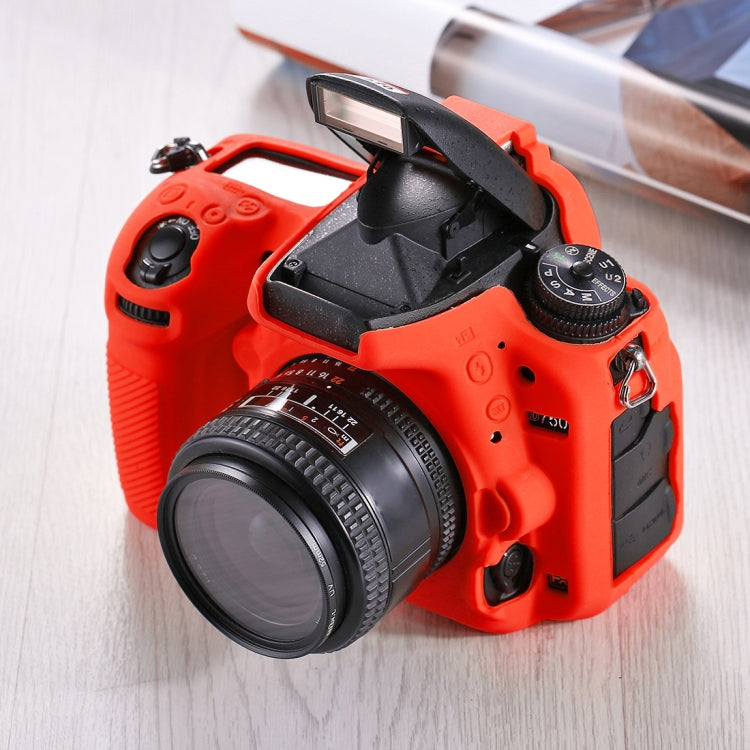 PULUZ Soft Silicone Protective Case for Nikon D750(Red) - free shipping - PMC TechLife - Order now!