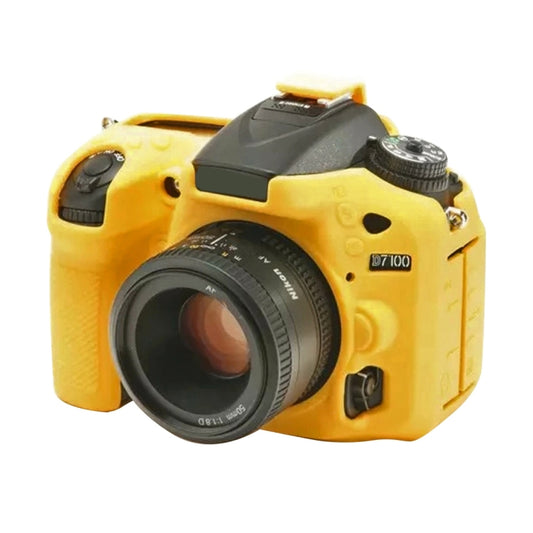 PULUZ Soft Silicone Protective Case for Nikon D7200 /D7100(Yellow) - Protective Case by PULUZ | Online Shopping South Africa | PMC Jewellery | Buy Now Pay Later Mobicred