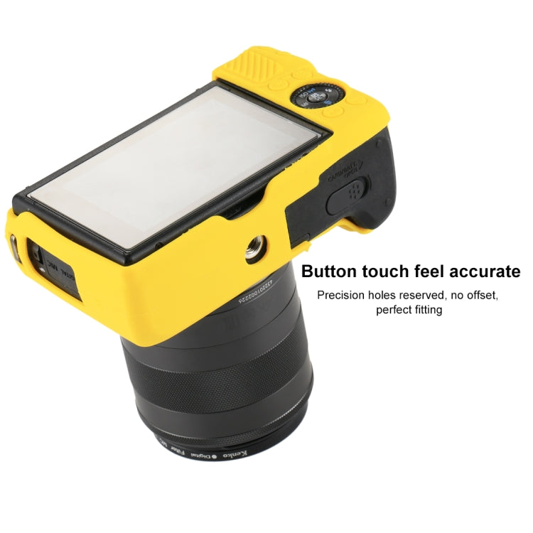 PULUZ Soft Silicone Protective Case for Canon EOS M3(Yellow) - Protective Case by PULUZ | Online Shopping South Africa | PMC Jewellery | Buy Now Pay Later Mobicred