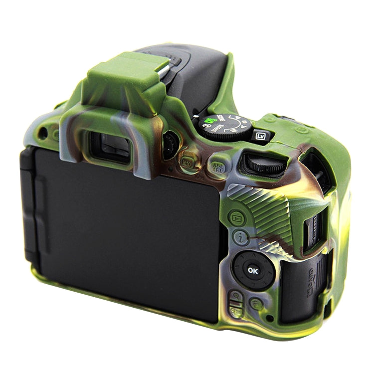 PULUZ Soft Silicone Protective Case for Nikon D5500 / D5600(Camouflage) - free shipping - PMC TechLife - Order now!