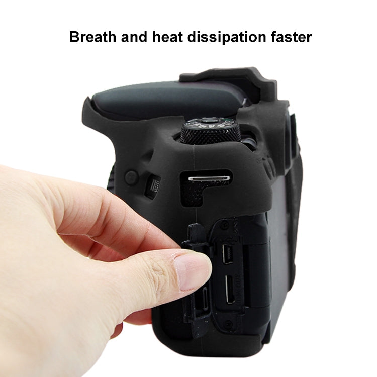 PULUZ Soft Silicone Protective Case for Canon EOS 77D(Black) - free shipping - PMC TechLife - Order now!