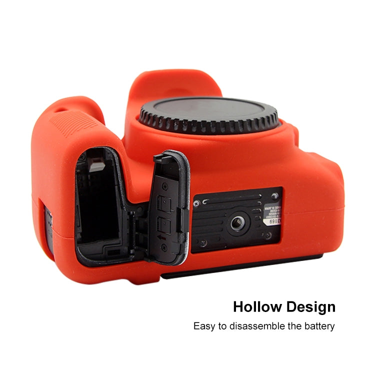 PULUZ Soft Silicone Protective Case for Canon EOS 77D(Red) - free shipping - PMC TechLife - Order now!