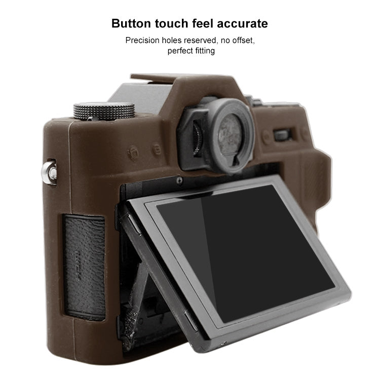 PULUZ Soft Silicone Protective Case for FUJIFILM XT10(Coffee) - Protective Case by PULUZ | Online Shopping South Africa | PMC TechLife | Buy Now Pay Later Mobicred