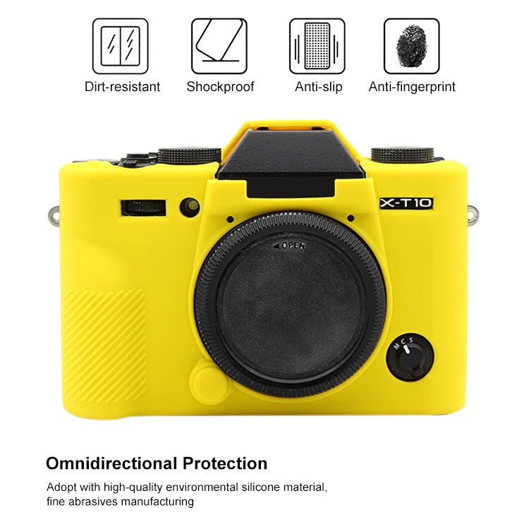 PULUZ Soft Silicone Protective Case for FUJIFILM XT10(Yellow) - Protective Case by PULUZ | Online Shopping South Africa | PMC TechLife | Buy Now Pay Later Mobicred