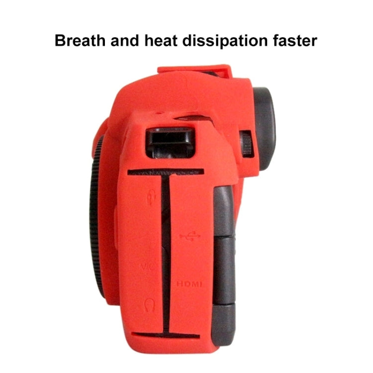 PULUZ Soft Silicone Protective Case for Canon EOS R(Red) - Protective Case by PULUZ | Online Shopping South Africa | PMC TechLife | Buy Now Pay Later Mobicred