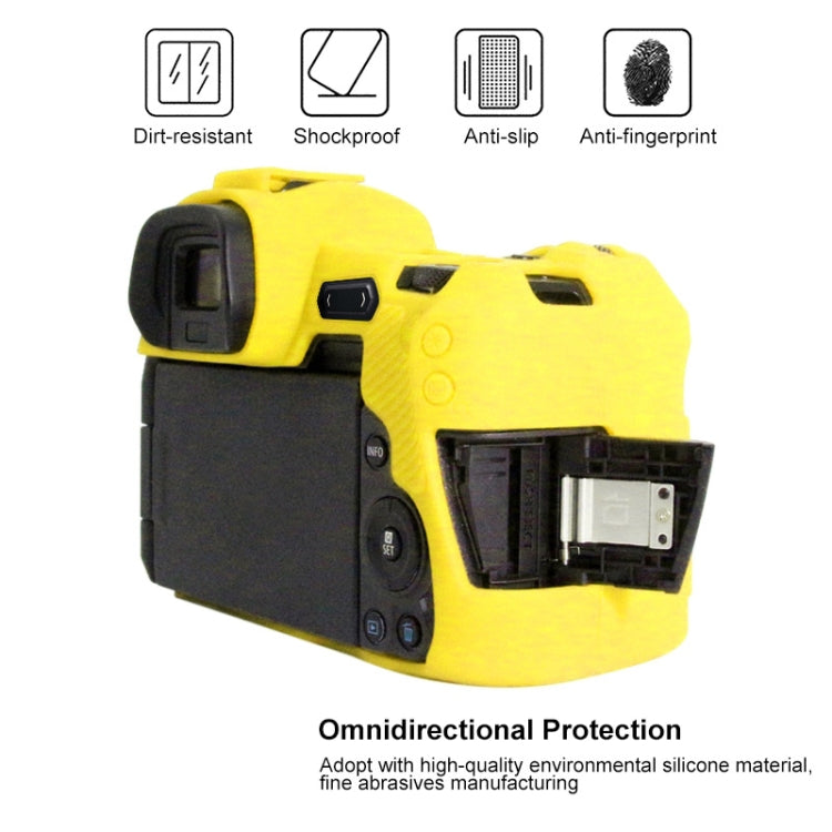 PULUZ Soft Silicone Protective Case for Canon EOS R(Yellow) - Protective Case by PULUZ | Online Shopping South Africa | PMC Jewellery