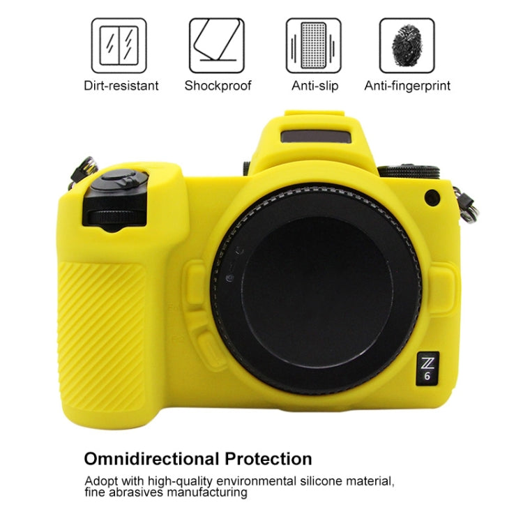 PULUZ Soft Silicone Protective Case for Nikon Z6 / Z7(Yellow) - Protective Case by PULUZ | Online Shopping South Africa | PMC TechLife | Buy Now Pay Later Mobicred