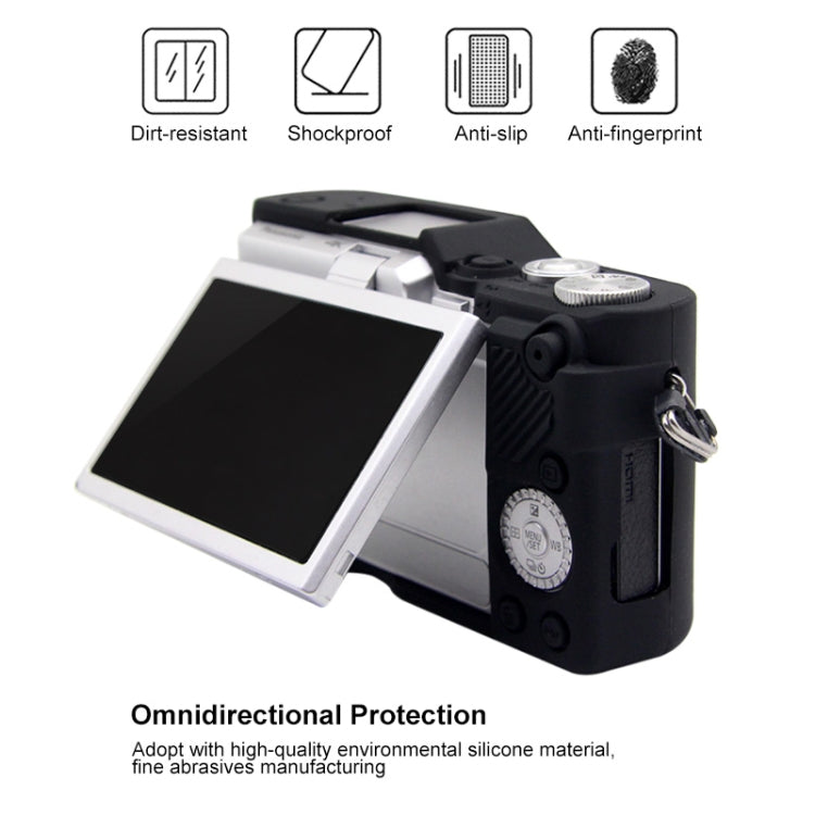 PULUZ Soft Silicone Protective Case for Panasonic Lumix GF10(Black) - Protective Case by PULUZ | Online Shopping South Africa | PMC TechLife | Buy Now Pay Later Mobicred