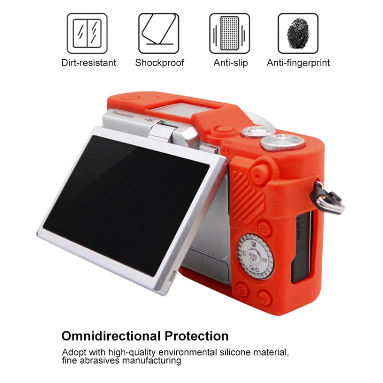 PULUZ Soft Silicone Protective Case for Panasonic Lumix GF10(Red) - Protective Case by PULUZ | Online Shopping South Africa | PMC TechLife | Buy Now Pay Later Mobicred