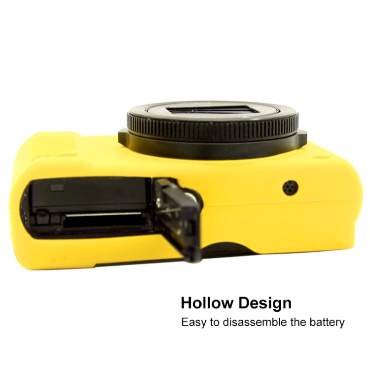 PULUZ Soft Silicone Protective Case for Panasonic Lumix  LX10(Yellow) - Protective Case by PULUZ | Online Shopping South Africa | PMC TechLife | Buy Now Pay Later Mobicred
