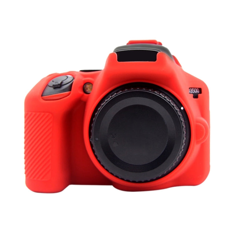 PULUZ Soft Silicone Protective Case for Nikon D3500(Red) - free shipping - PMC TechLife - Order now!