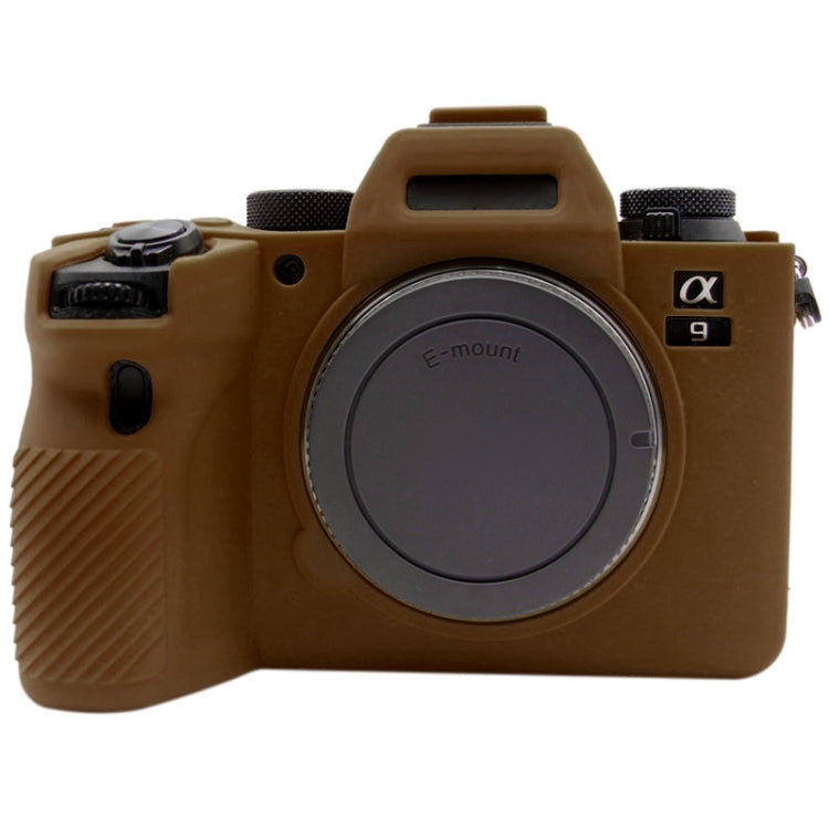 PULUZ Soft Silicone Protective Case for Sony ILCE-9M2/ Alpha 9 II / A92(Coffee) - free shipping - PMC TechLife - Order now!