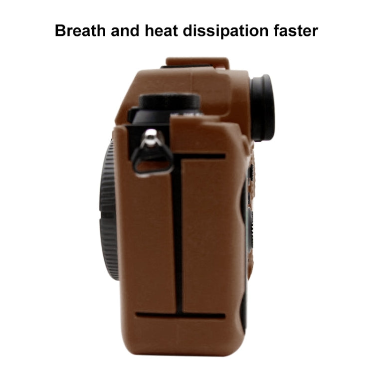 PULUZ Soft Silicone Protective Case for Sony ILCE-9M2/ Alpha 9 II / A92(Coffee) - free shipping - PMC TechLife - Order now!