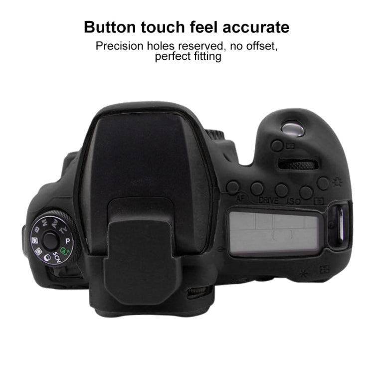 PULUZ Soft Silicone Protective Case for Canon EOS 90D(Black) - Protective Case by PULUZ | Online Shopping South Africa | PMC Jewellery | Buy Now Pay Later Mobicred