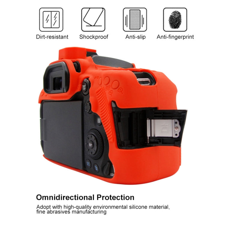 PULUZ Soft Silicone Protective Case for Canon EOS 90D(Red) - free shipping - PMC TechLife - Order now!