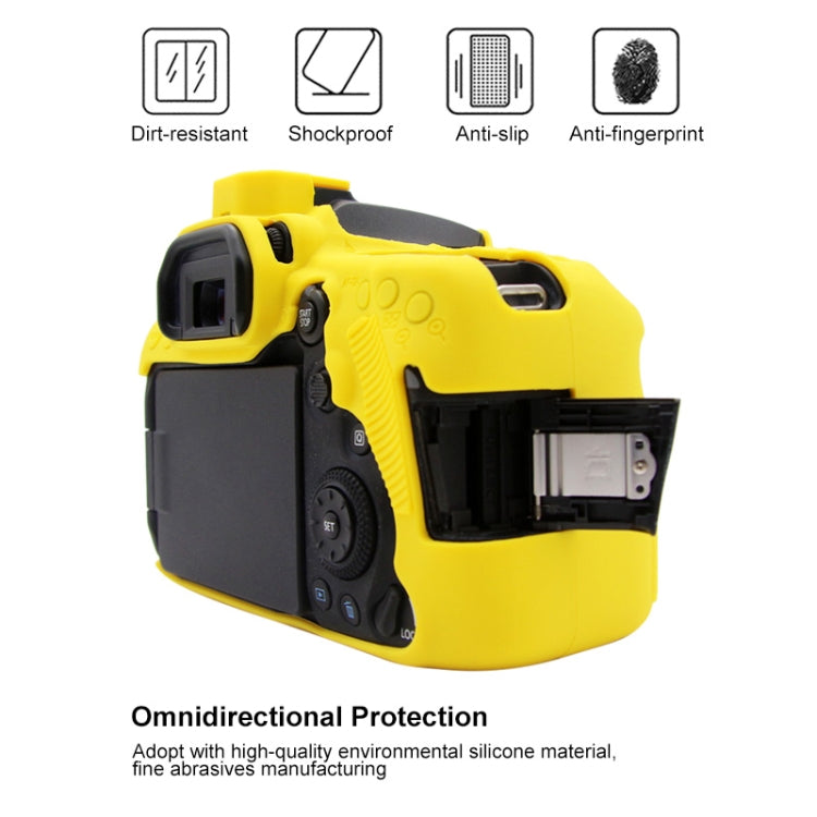 PULUZ Soft Silicone Protective Case for Canon EOS 90D(Yellow) - free shipping - PMC TechLife - Order now!