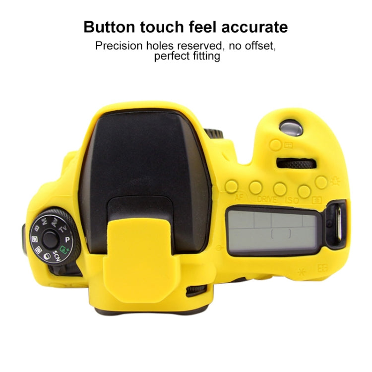 PULUZ Soft Silicone Protective Case for Canon EOS 90D(Yellow) - free shipping - PMC TechLife - Order now!