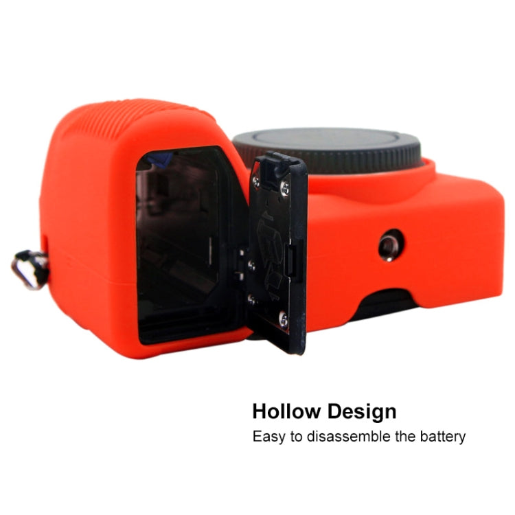 PULUZ Soft Silicone Protective Case for Sony A6600 / ILCE-6600(Red) - Protective Case by PULUZ | Online Shopping South Africa | PMC TechLife | Buy Now Pay Later Mobicred