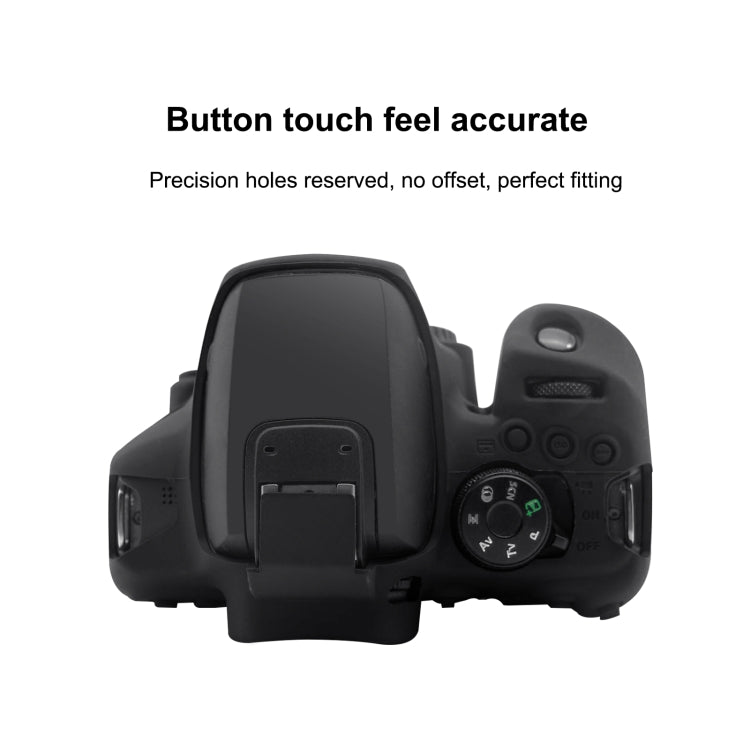 PULUZ Soft Silicone Protective Case for Canon EOS 850D(Black) - Protective Case by PULUZ | Online Shopping South Africa | PMC TechLife | Buy Now Pay Later Mobicred