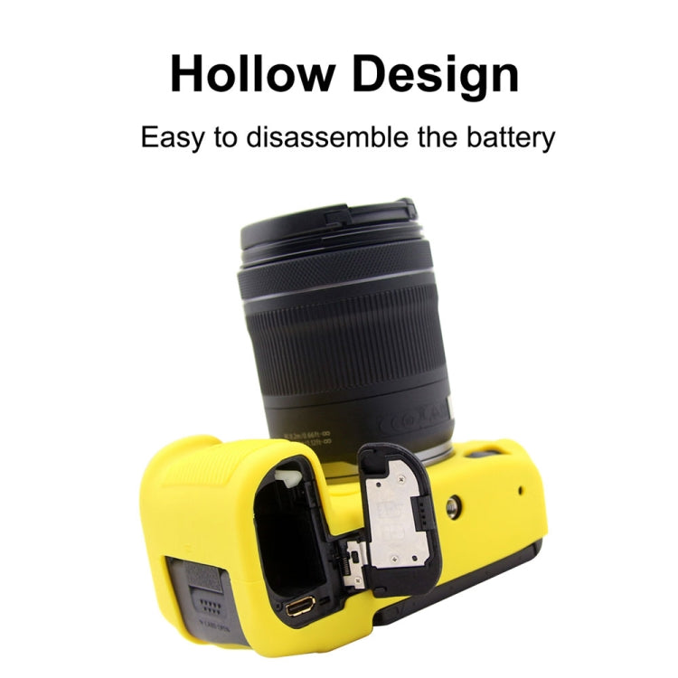 PULUZ Soft Silicone Protective Case for Canon EOS R5(Yellow) - free shipping - PMC TechLife - Order now!