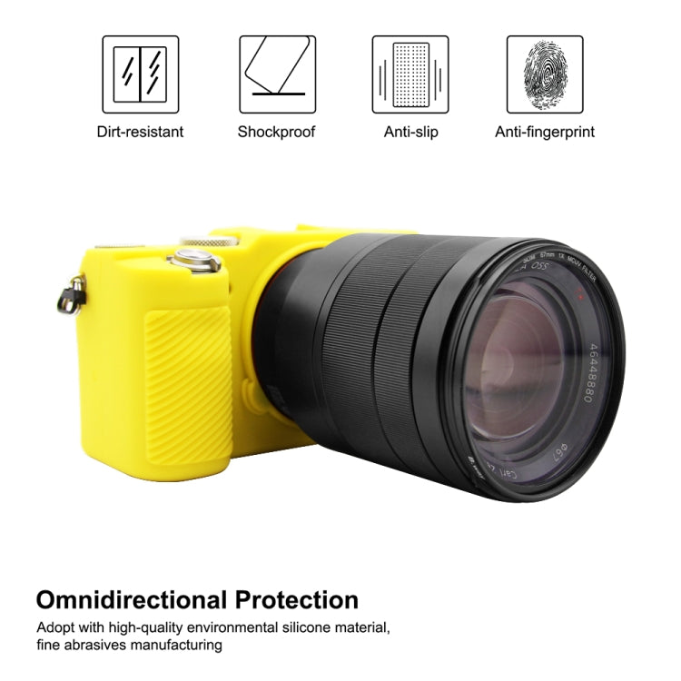 PULUZ Soft Silicone Protective Case for Sony A7C / ILCE-7C(Yellow) - Protective Case by PULUZ | Online Shopping South Africa | PMC Jewellery | Buy Now Pay Later Mobicred