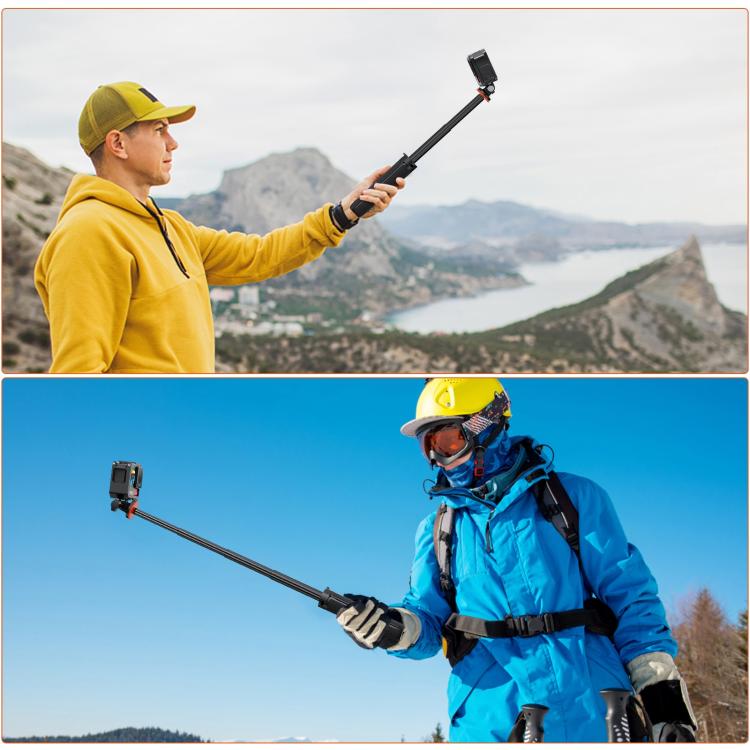 PULUZ Action Camera Extension Tripod Selfie Stick Stand for GoPro (Black) - free shipping - PMC TechLife - Order now!