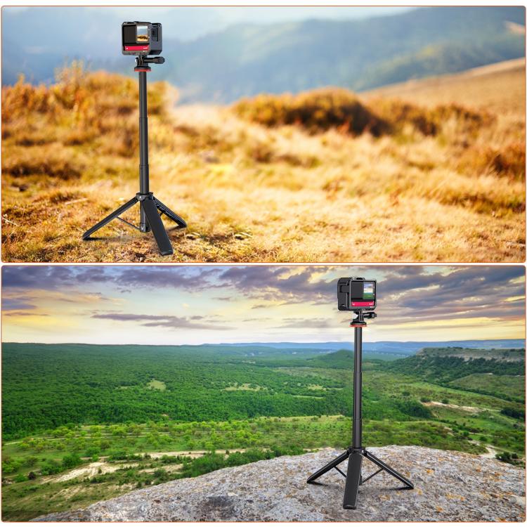 PULUZ Action Camera Extension Tripod Selfie Stick Stand for GoPro (Black) - free shipping - PMC TechLife - Order now!