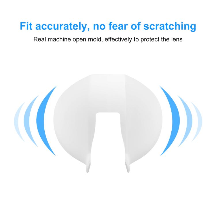 For Insta360 X5 PULUZ Invisible Dive Case Lens Guard Silicone Protective Lens Cap Cover (White) - free shipping - PMC TechLife - Order now!
