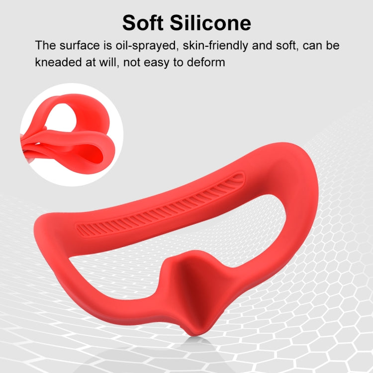 For DJI Avata Goggles 2 PULUZ Flying Eye Mask Silicone Protective Case(Red) -  by PULUZ | Online Shopping South Africa | PMC Jewellery | Buy Now Pay Later Mobicred