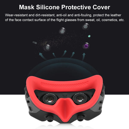 For DJI Avata Goggles 2 PULUZ Flying Eye Mask Silicone Protective Case(Red) -  by PULUZ | Online Shopping South Africa | PMC Jewellery | Buy Now Pay Later Mobicred