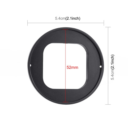 For GoPro HERO12 Black /11 Black /11 Black Mini /10 Black /9 Black PULUZ 52mm UV ND2-400 Filter with Adapter Ring(Black) - Lens Filter by PULUZ | Online Shopping South Africa | PMC Jewellery | Buy Now Pay Later Mobicred