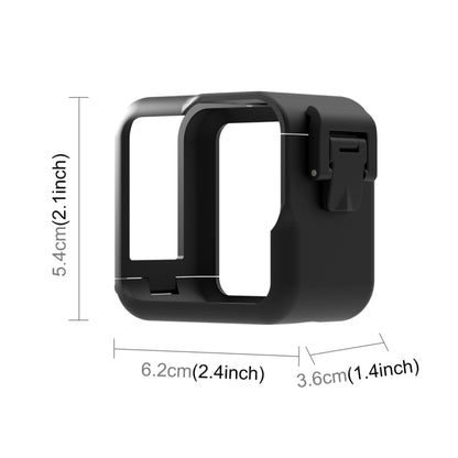 For GoPro Hero11 Black Mini PULUZ PC Plastic Border Frame with Buckle Basic Mount & Screw(Black) - Protective Frame by PULUZ | Online Shopping South Africa | PMC Jewellery | Buy Now Pay Later Mobicred