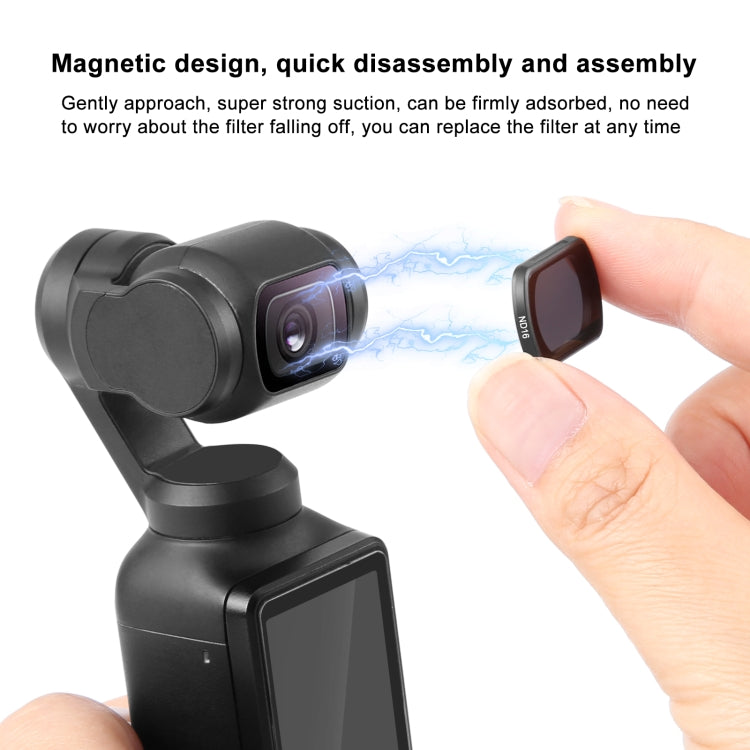 For DJI Osmo Pocket 3 PULUZ Magnetic ND16 Camera Lens Filter - free shipping - PMC TechLife - Order now!