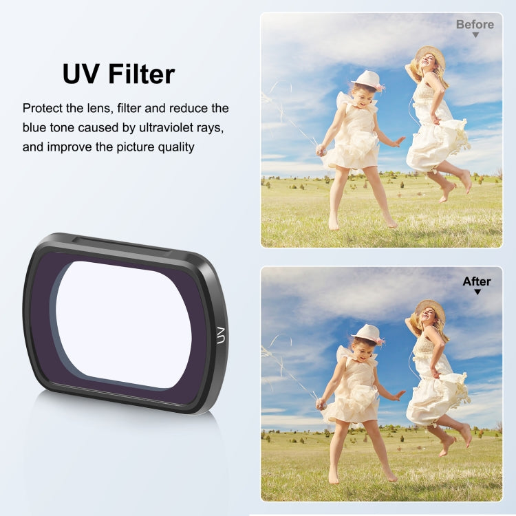 For DJI Osmo Pocket 3 PULUZ Magnetic Camera Lens UV Filter - free shipping - PMC TechLife - Order now!