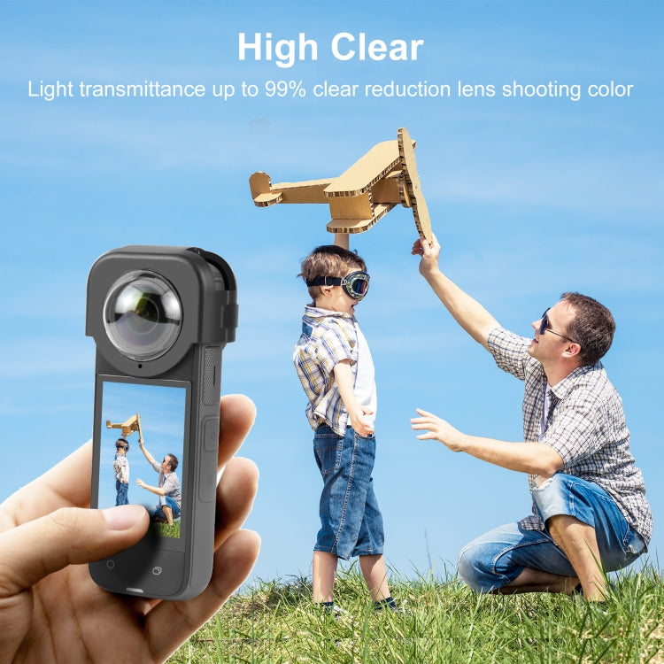 For Insta360 X4 PULUZ Optical Glass Lens Guard Protective Cover - free shipping - PMC TechLife - Order now!