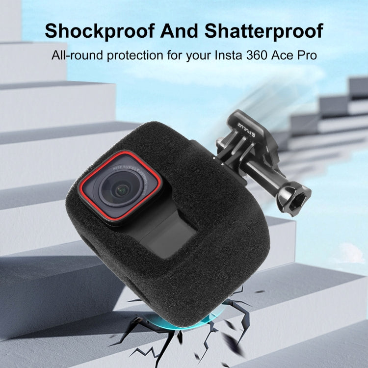 For Insta360 Ace Pro / Ace PULUZ High Density Foam Windshield (Black) - Case & Bags by PULUZ | Online Shopping South Africa | PMC TechLife | Buy Now Pay Later Mobicred